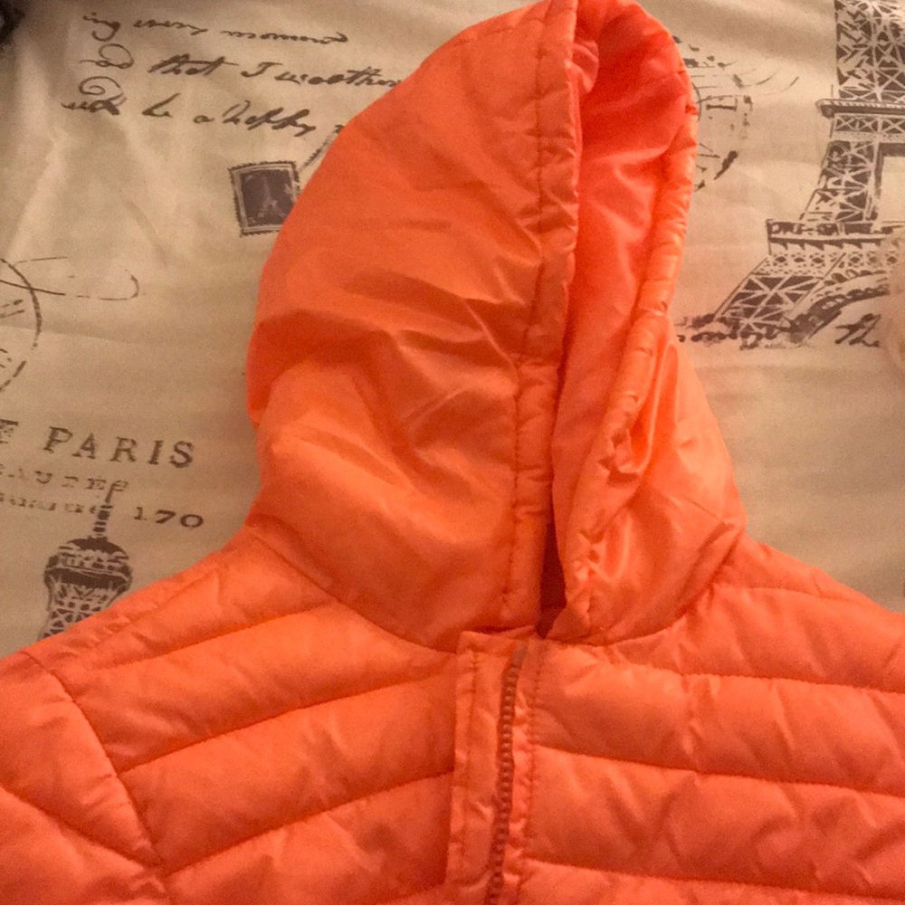 Neon orange jacket
